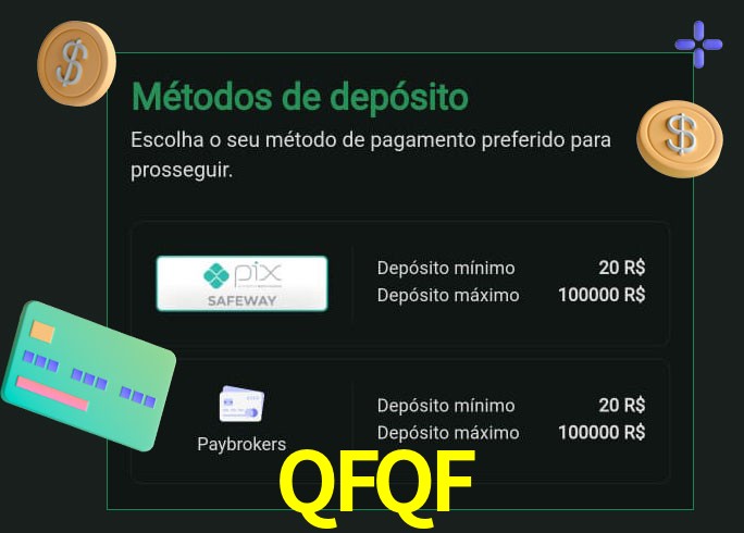 O cassino QFQF oferece uma grande variedade de métodos de pagamento